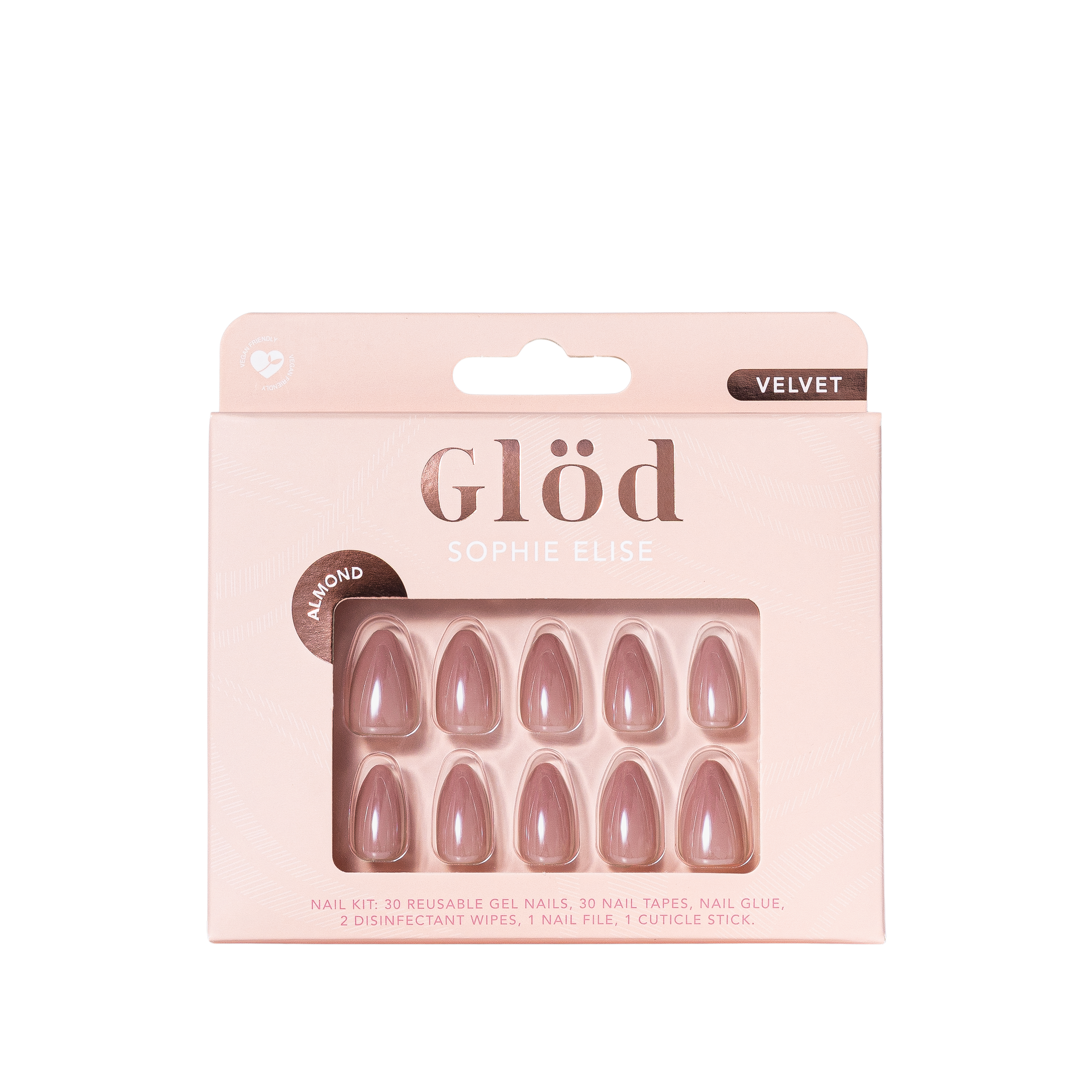 Gel Nails Almond Velvet