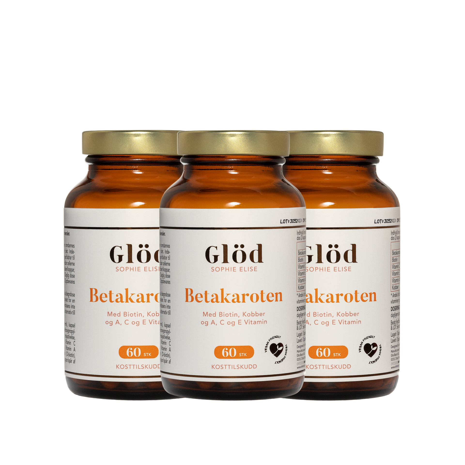 3 x Glöd Sophie Elise Betakaroten 