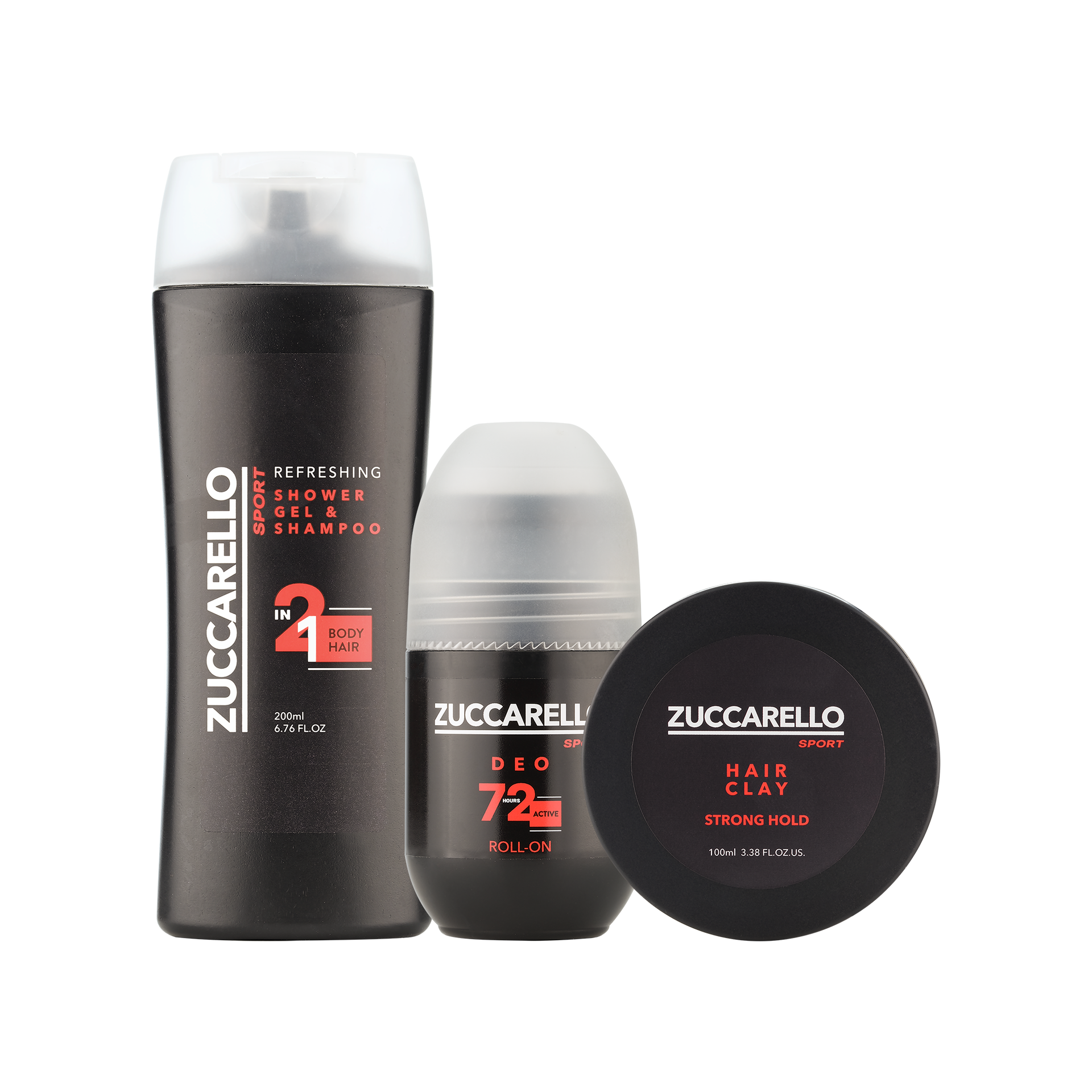 2in1 Shower Gel, Deodorant & Hair Clay